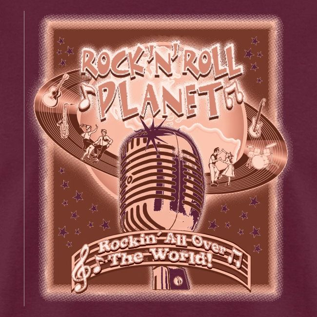 Rock'n'Roll Planet- Retro-Cool T-shirt!