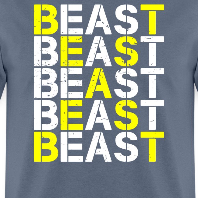 All Beast Bold distressed logo