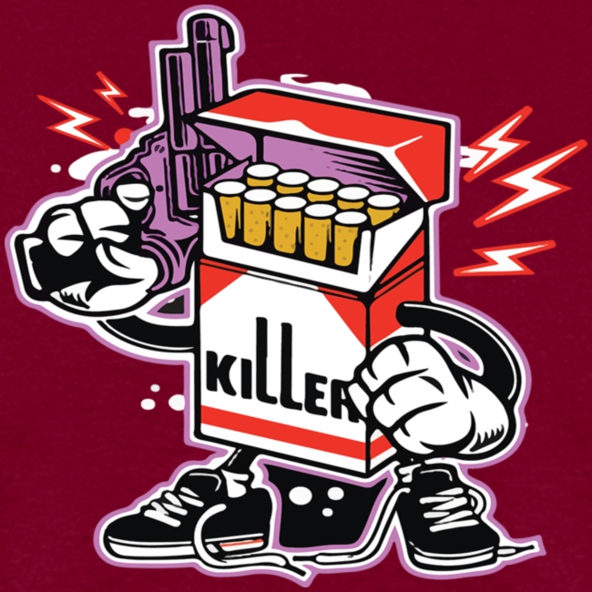 conception de t-shirts de cigarette - la cigarette est un tueur