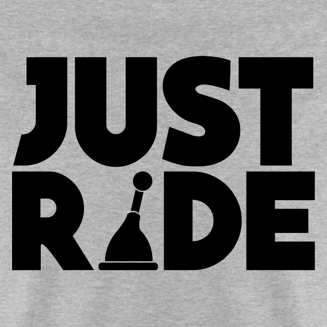 Just Ride Black Text Mens T Shirt Wawa Tees Designs For Any Style And Attitude
