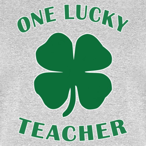 Lucky Teacher St Patrick Day Irish Shamrock gift. - Men's T-Shirt