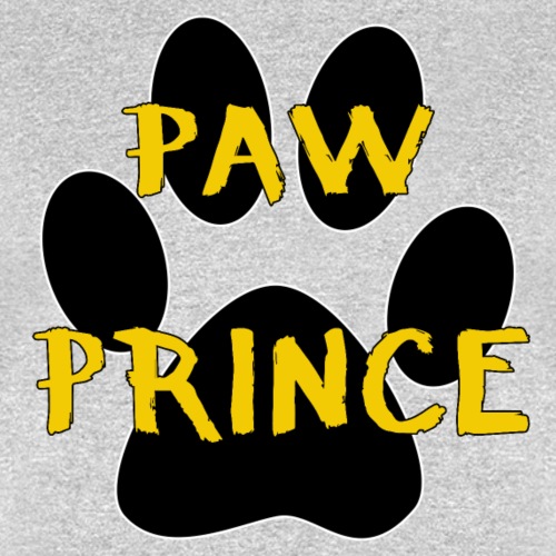 Paw Prince Funny Pet Footprint Animal Lover Pun - Men's T-Shirt