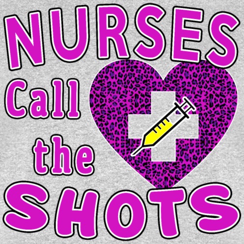 Nurses Call the Shots Valentine's day Pink Leopard - Men's T-Shirt