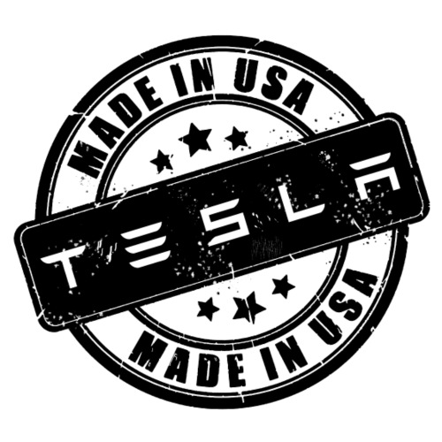 Tesla Made In US BLK - Men's T-Shirt