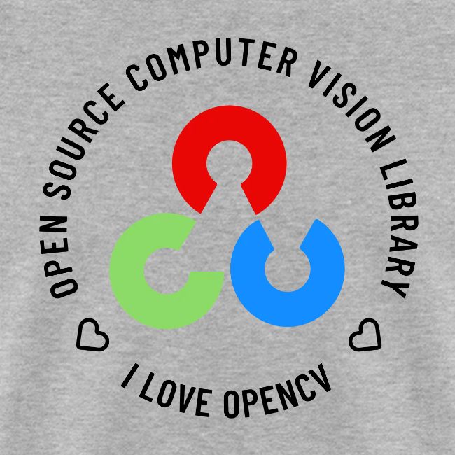 I Love OpenCV (Dark Logo)