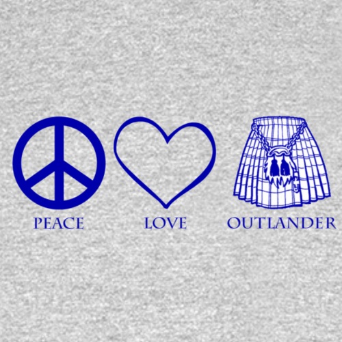 PEACE LOVE OUTLANDER - Men's T-Shirt