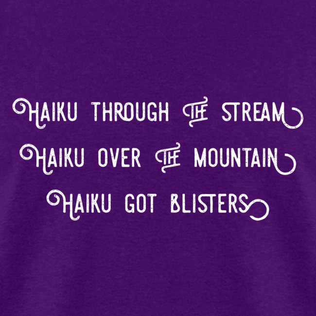 Haiku over the mountain