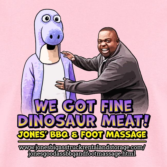 Dinosaur Meat design - Jones BBQ & Foot Massage