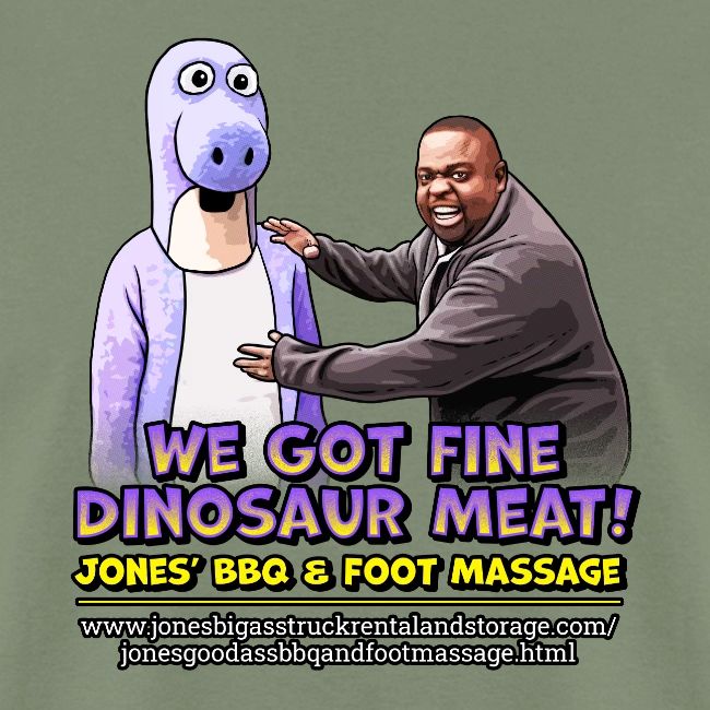 Dinosaur Meat design - Jones BBQ & Foot Massage
