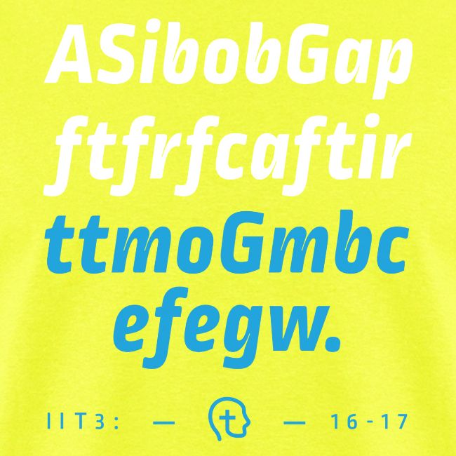 2 Timothy 3:16-17 (ESV) First Letter Method