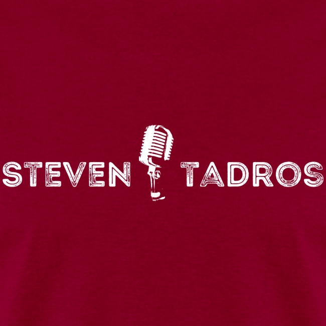 Steven Tadros Merchandise - White Logo With Mic