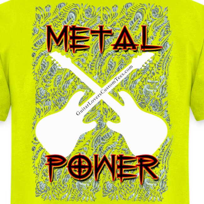 MetalPower by GuitarLoversCustomTeesLogo png