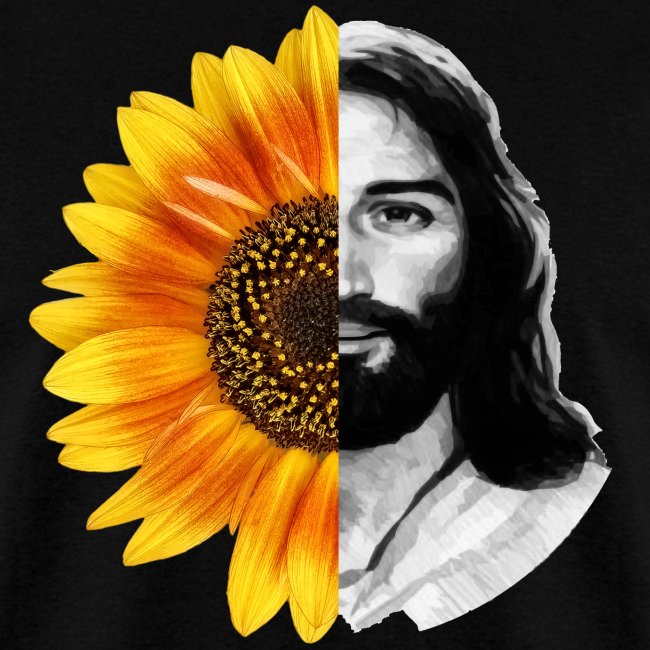 Jesus Christ Sunflower Christian God Faith Flower