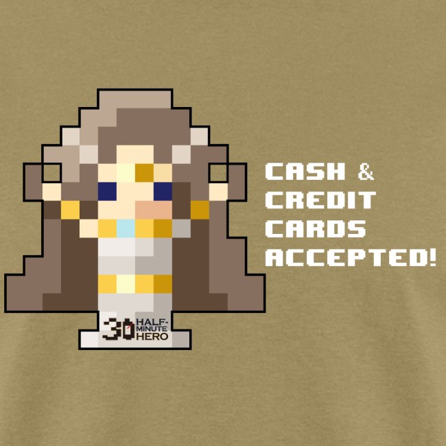 Time Goddess - Cash and Credit Cards (White text)