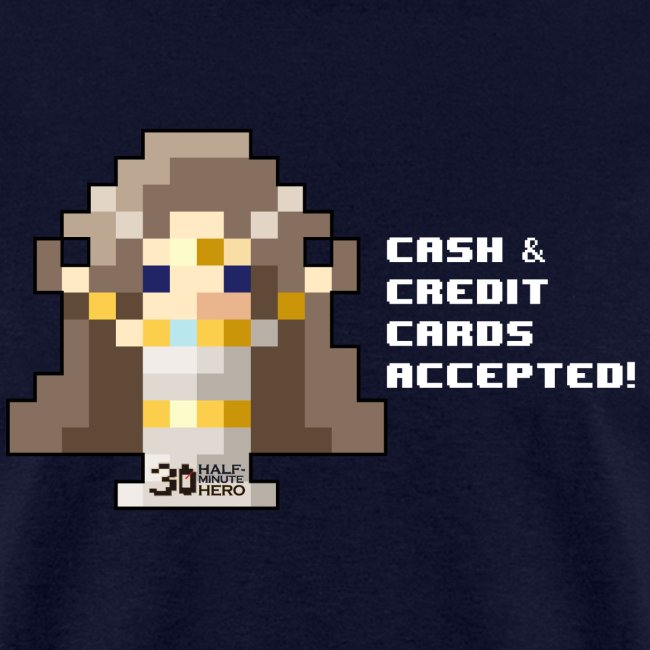 Time Goddess - Cash and Credit Cards (White text)