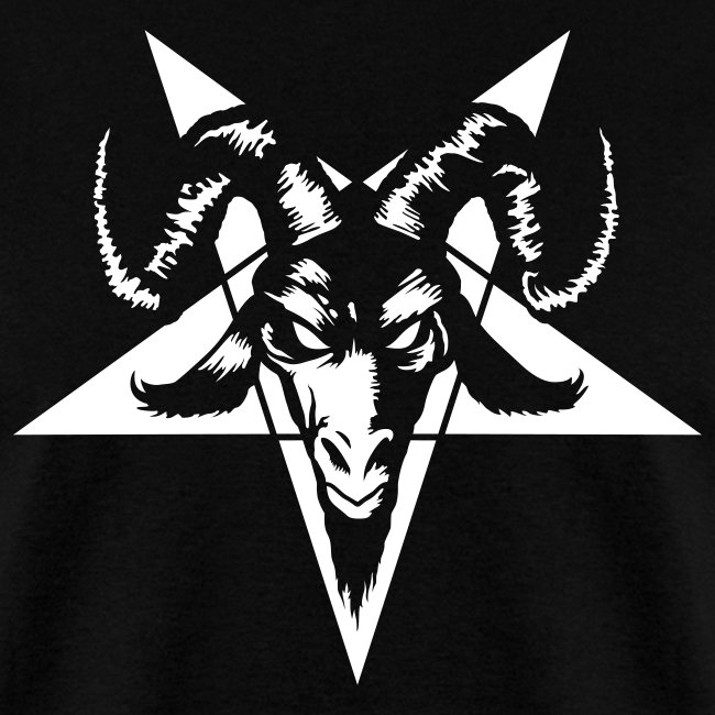Mystic Island Shirt Shop Goat Head With Pentagram Inverted