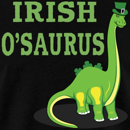 St Patrick's Day Irish Dinosaur St Paddys Shamrock - Men's T-Shirt