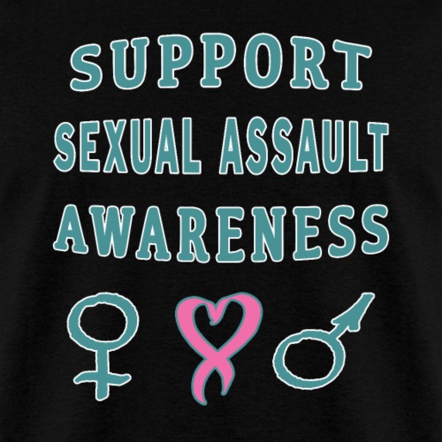 Support Sexual Assault Awareness Prevention Month - Men's T-Shirt