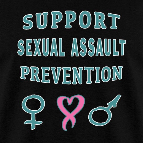 Support Sexual Assault Prevention Awareness Month. - Men's T-Shirt