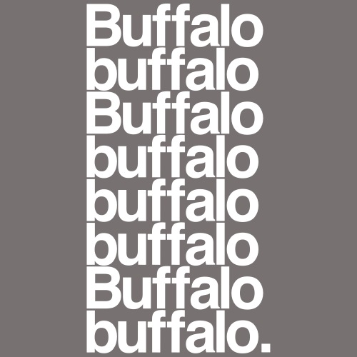 Buffalo buffalo Buffalo - Men's T-Shirt