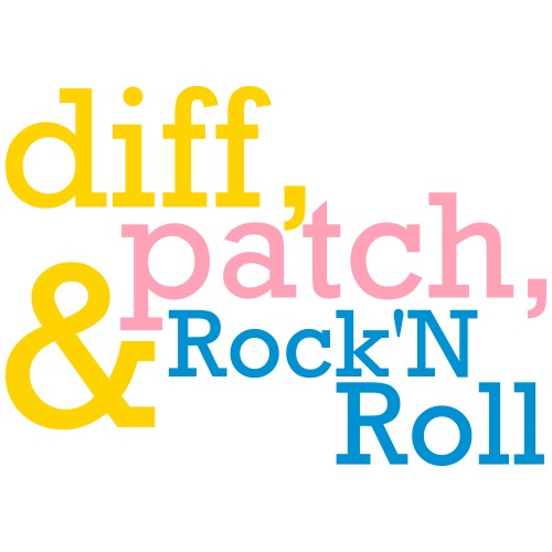 Diff, Patch and Rock'N Roll! - Men's T-Shirt