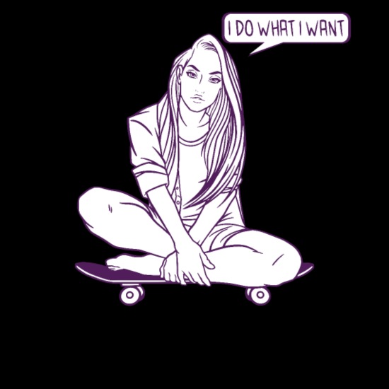 Skater Girl Anime Skateboard Women Gift' Men's T-Shirt | Spreadshirt