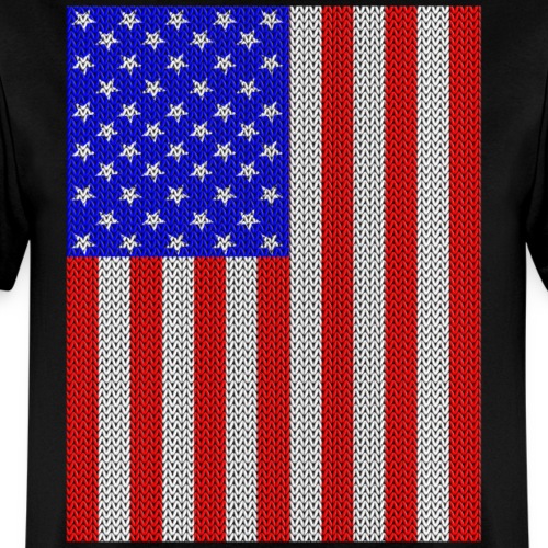 US Flag Sweater Textured design - Men's T-Shirt