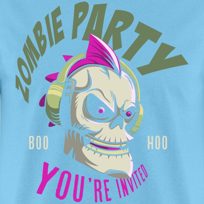 zombie party music skull