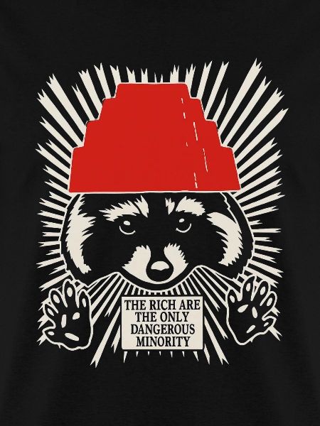 Raccoon DEVO Hat Poster – Bold Political Art Print
