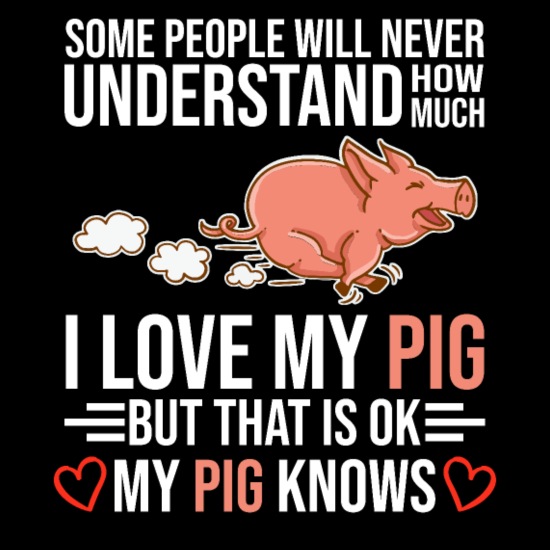 I Love My Pig My Pig Knows Funny Quote Swine Gift' Men's T-Shirt |  Spreadshirt