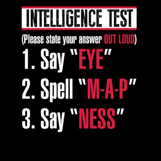 Intelligence Test Funny Mocking' Men's T-Shirt | Spreadshirt