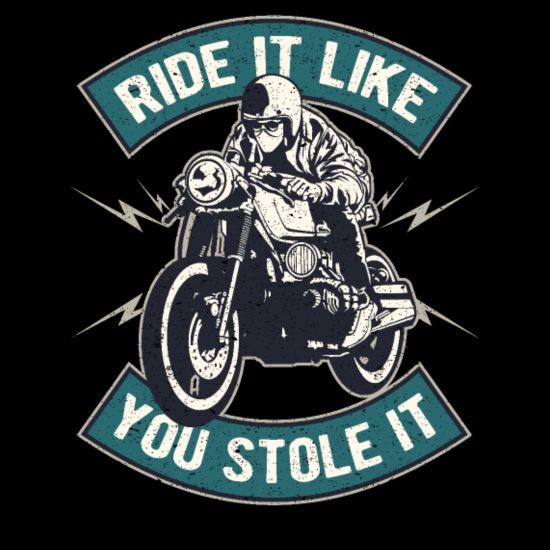 Funny Biker Motorcycle Rider Quotes' Men's T-Shirt | Spreadshirt