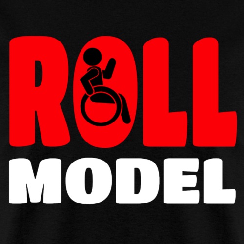 This wheelchair user is also a roll model - Men's T-Shirt