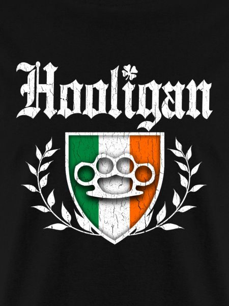 Irish Hooligan Crest vintage distressed look