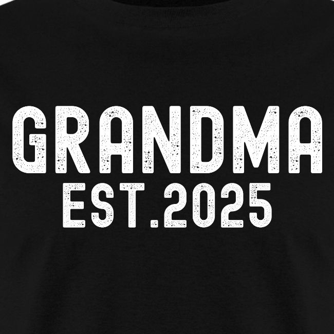 Grandma Est 2025 distressed font
