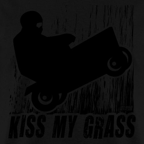 Lawnmower Race Kiss Grass - Men's T-Shirt
