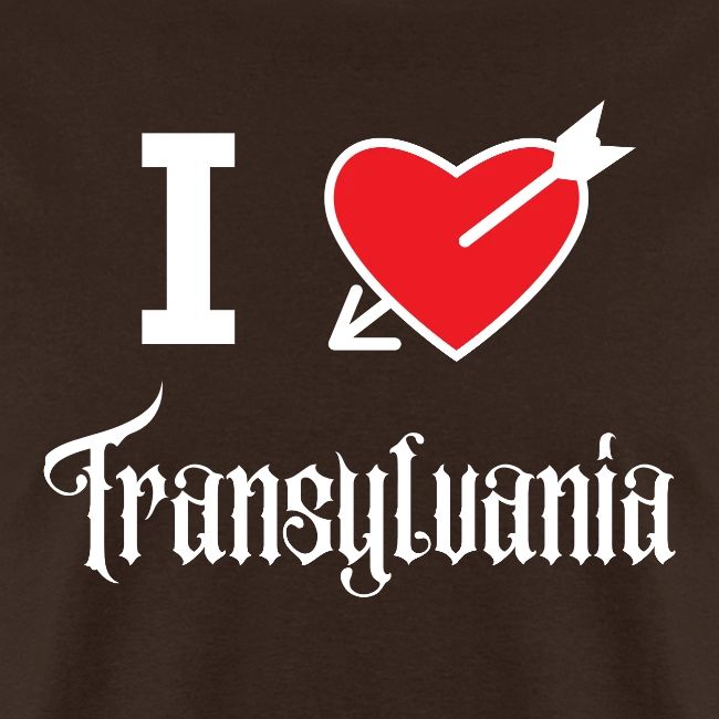 I love Transylvania (white letters version)