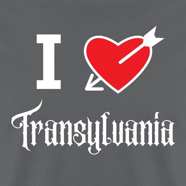 I love Transylvania (white letters version)