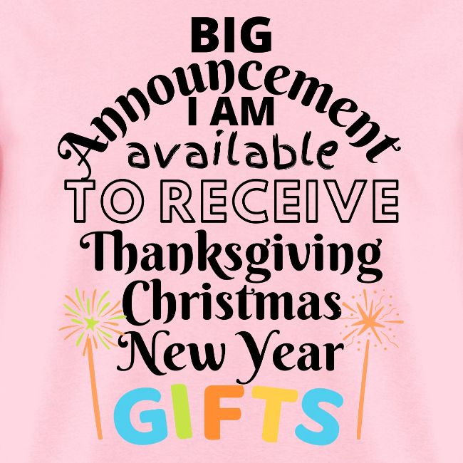 Announcement Thanksgiving Christmas New Year Gifts
