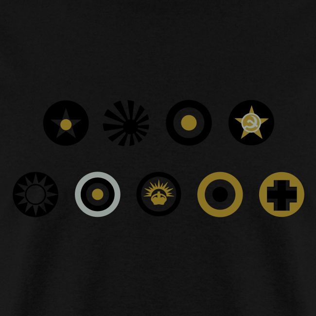 Axis & Allies Country Symbols - 3 Color