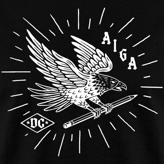 Fly Like an AIGA DC Eagle (white)