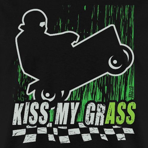 Kiss My Grass Lawnmower - Men's T-Shirt