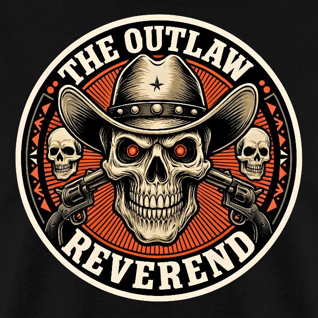 The Outlaw Reverend Skull Face Cowboy