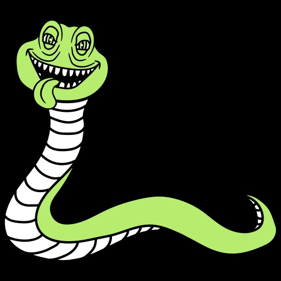 snake face head monster evil dangerous laughing cl' Men's T-Shirt |  Spreadshirt