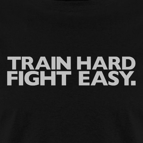 Train Hard Gym Motivation - Men's T-Shirt