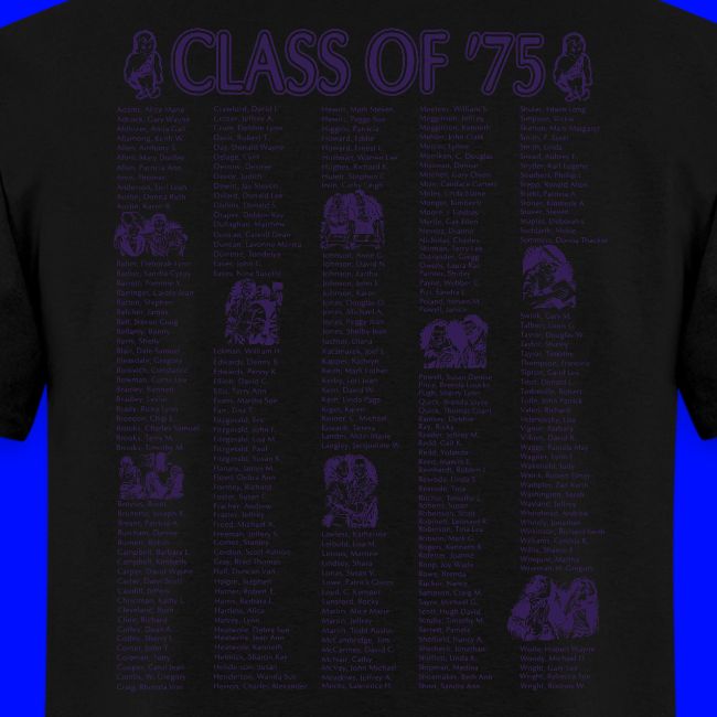 WHS Class of '75 50th Reunion T-shirt by Tom Arvis