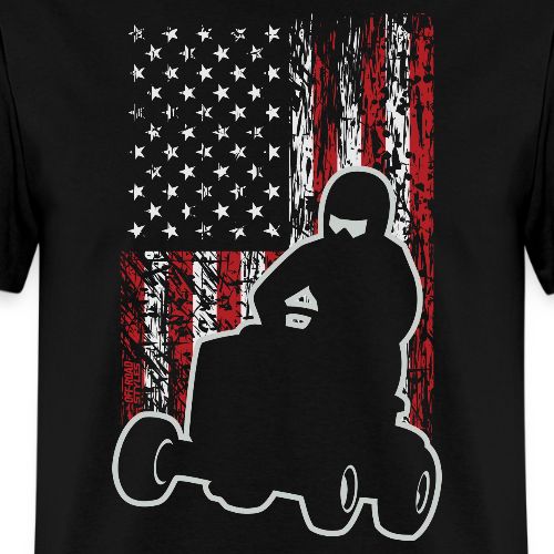 Lawnmower Race USA Grunge - Men's T-Shirt