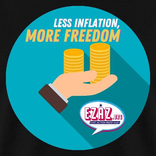 less inflation more freedom - Men's T-Shirt