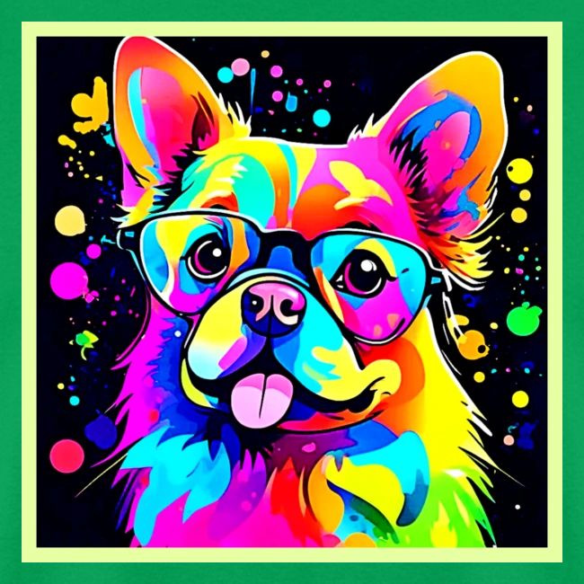 Vivid Canine Vibes Design