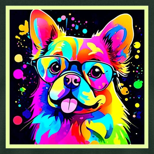Vivid Canine Vibes Design